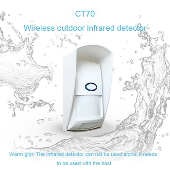 

Waterproof Alarm Security System Home Surveillance PIR Pet Immune Burglar Wireless Anti-Pet Crawl Detector Infrared CT70