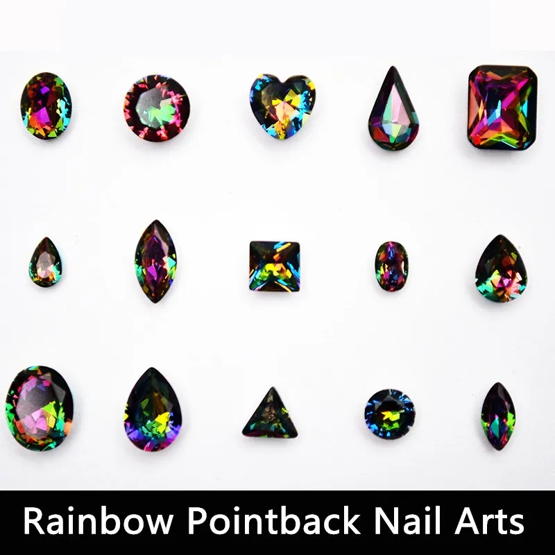 Promessa de Qualidade Pedras de Cristal Arte com Pedrinhas Pcs do Arco-íris Frete Grátis Unha Arcos Decorações Jóias Suprimentos 100 3d 5 arcos decorações arte com pedrinhas prego jóias suprimentos