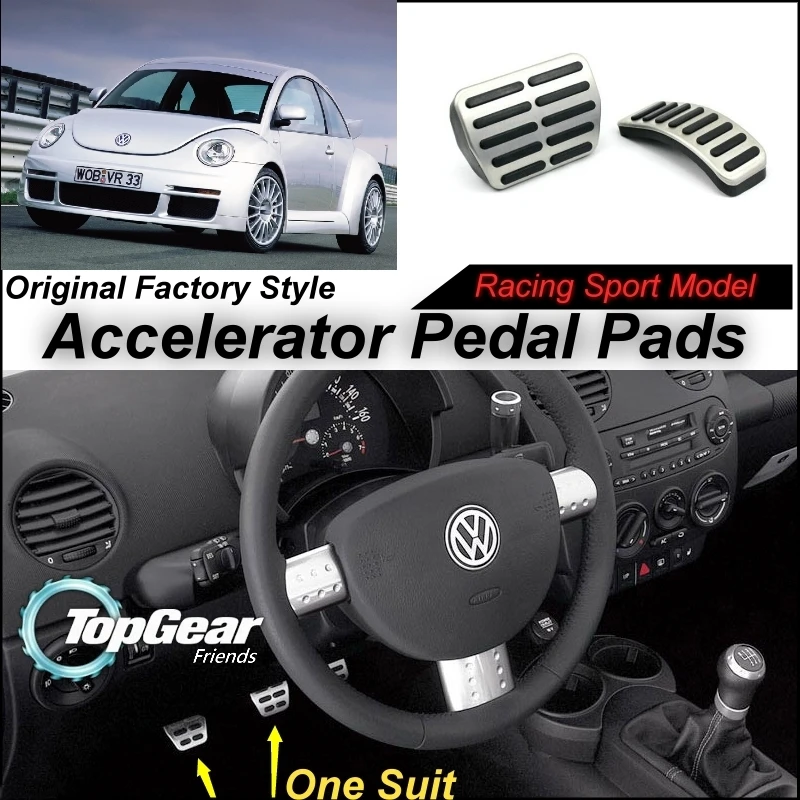 

Litanglee Car Accelerator Pedal Pad / Cover of Original Factory Sport Racing Model Design For VW Volkswagen New Beetle Tuning