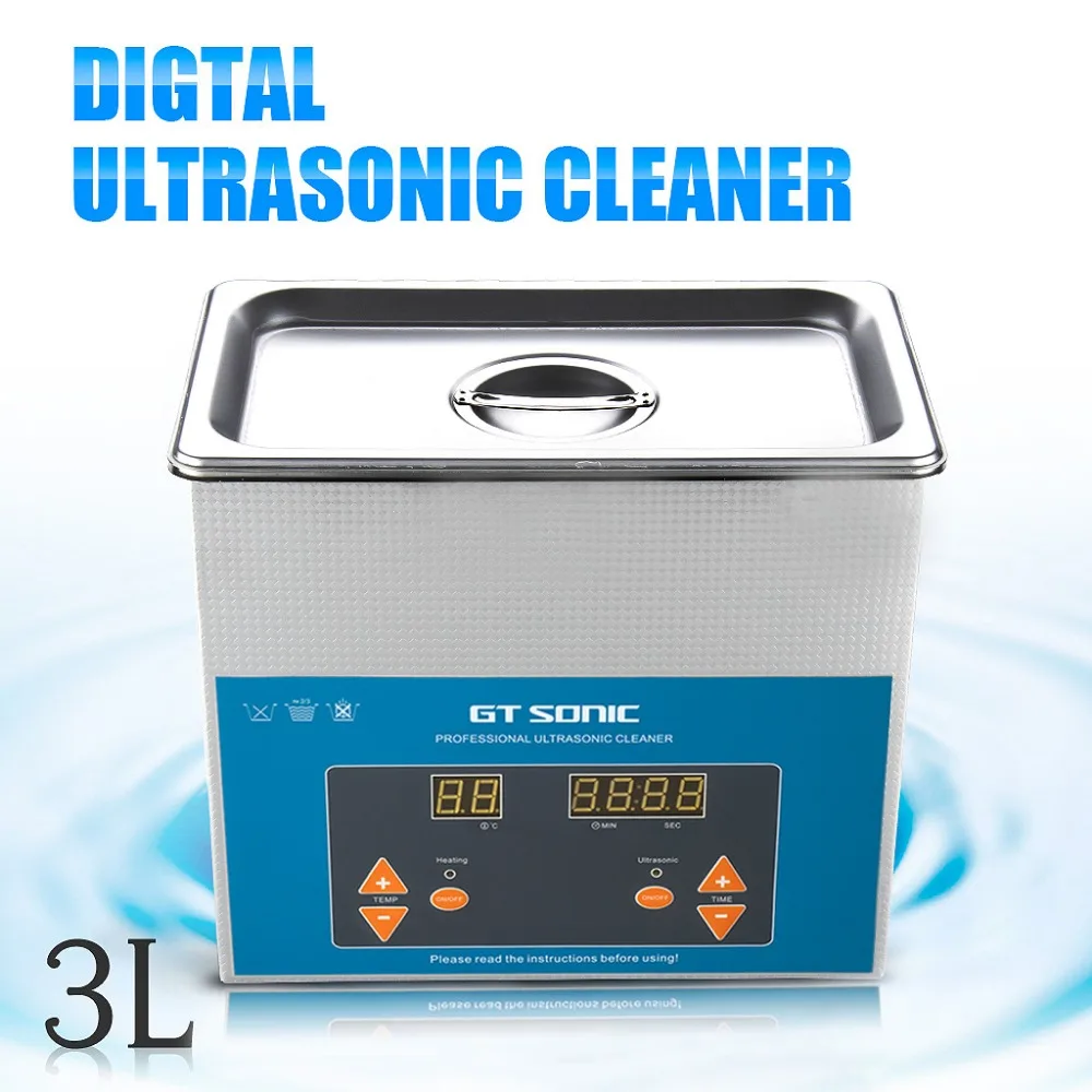 GT Sonic VGT 1730QTD 3L Digital Ultra Sonic Cleaner Mandi untuk Komponen Elektronik Perhiasan