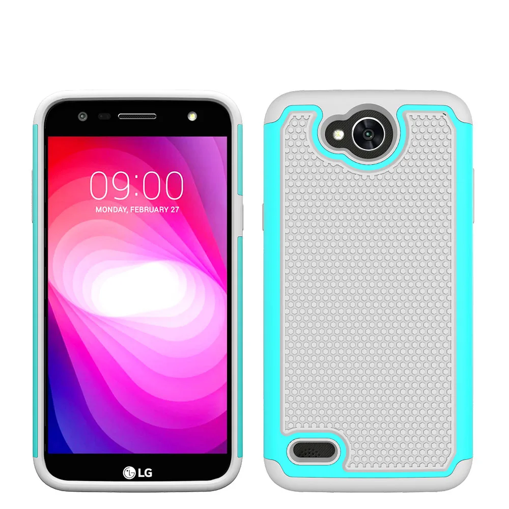 Hybrid Armor Case 2in1 Rubber+PC Impact Protective Cover For LG X Power 2/LV7/K10 Power/X Charge/Fiesta LTE/Fiesta 2 L64VL L63BL | Мобильные