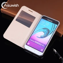 Чехол-раскладушка кожаный чехол для телефона для Samsung Galaxy J3 GalaxyJ3 J 3 SM J320F J320FN J320H J302M SM-J320F SM-J320FN SM-J320H