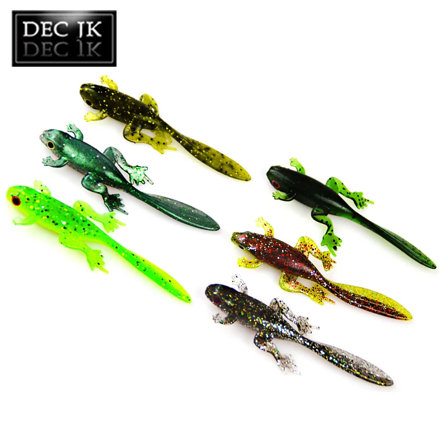 6PCS Artificial Lures For Fishing In River Worms Bait Shad 70mm Soft Silicone Lure Smell Attractive Fish Crab Supplies Bait Lot (12)