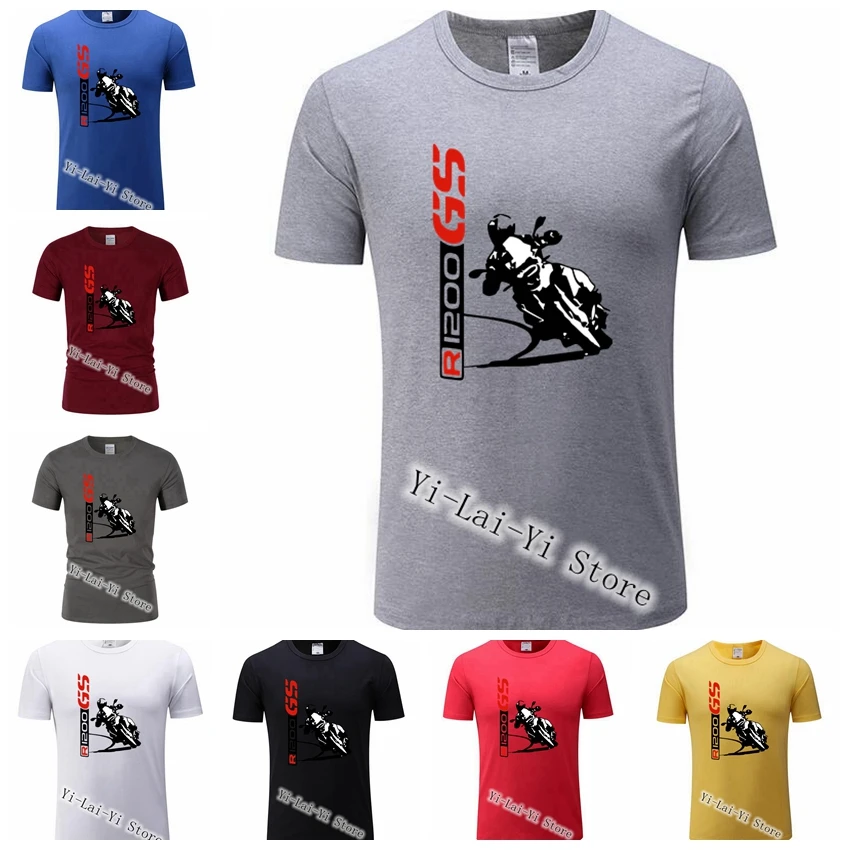 

Brand 2019 R1200 GS Men's TShirt Motorcycl Men GS 1200R Top Tee Shirts T Shirt R1200 GS T-SHIRT Motorrad Motorcycles Car TShirt
