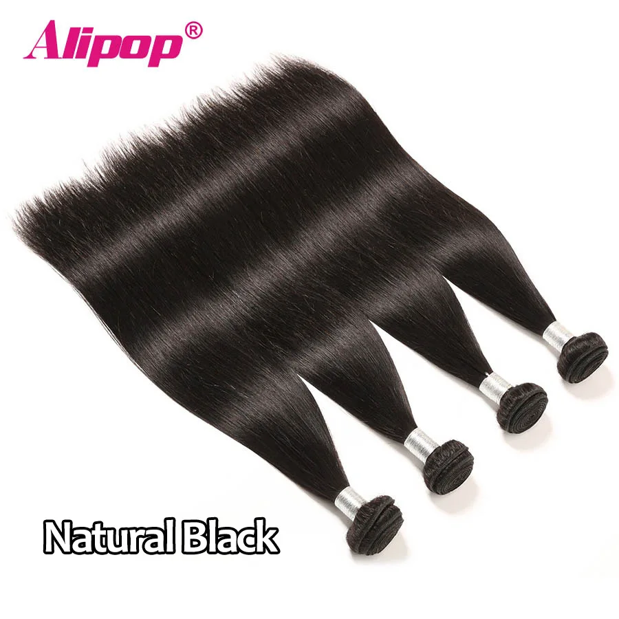 Alipop Straight Hair Brazilian Hair Weave Bundles Human Hair Bundles Colored Burgundy Honey Blonde 27 Ombre Hair Bundles NonRemy (47)