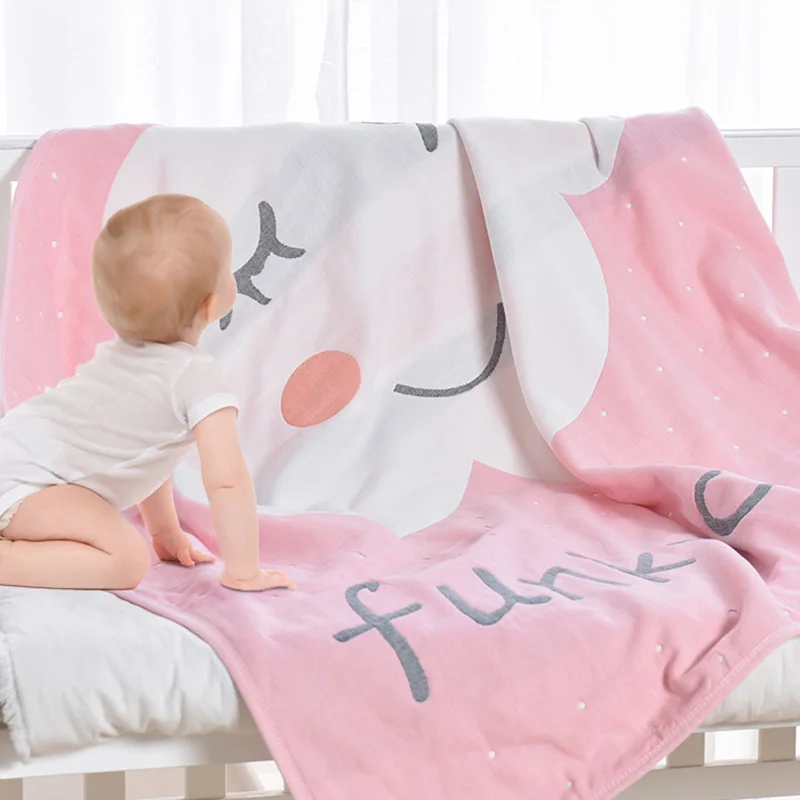 

New 2019 Throw Blanket 1PC Cotton Kids Blanket Super Soft Cartoon Cloud Blanket Children Bedding Set Baby Swaddle 110x110cm