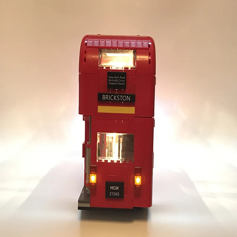 Led Light Set For Lego technic 10258  London bus bricks set Compatible 21045 Blocks Toys technic London buses Lighting Set       (3)
