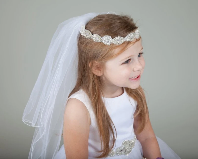 Новинка 2020 элегантная белая фатиновая Фата высокого качества для свадьбы