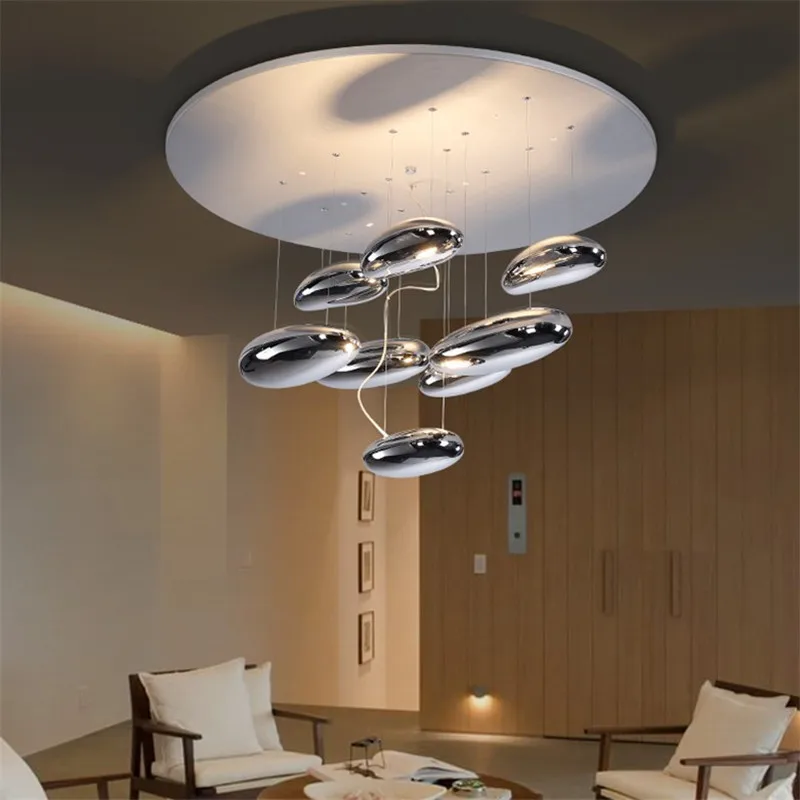 

Modern Brief Creative Restaurant Iron LED Ceiling Lighting Fixture Home Deco Noble Dinning Room ABS Metal Ceiling Lamp
