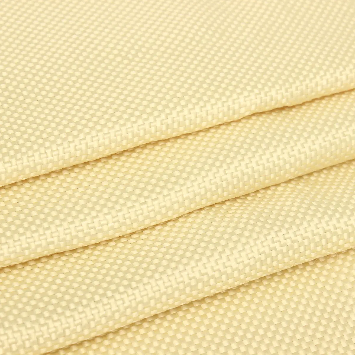 100*30cm 200gsm Kevlar Fabric Woven Aramid Fiber Cloth Plain Color Yellow