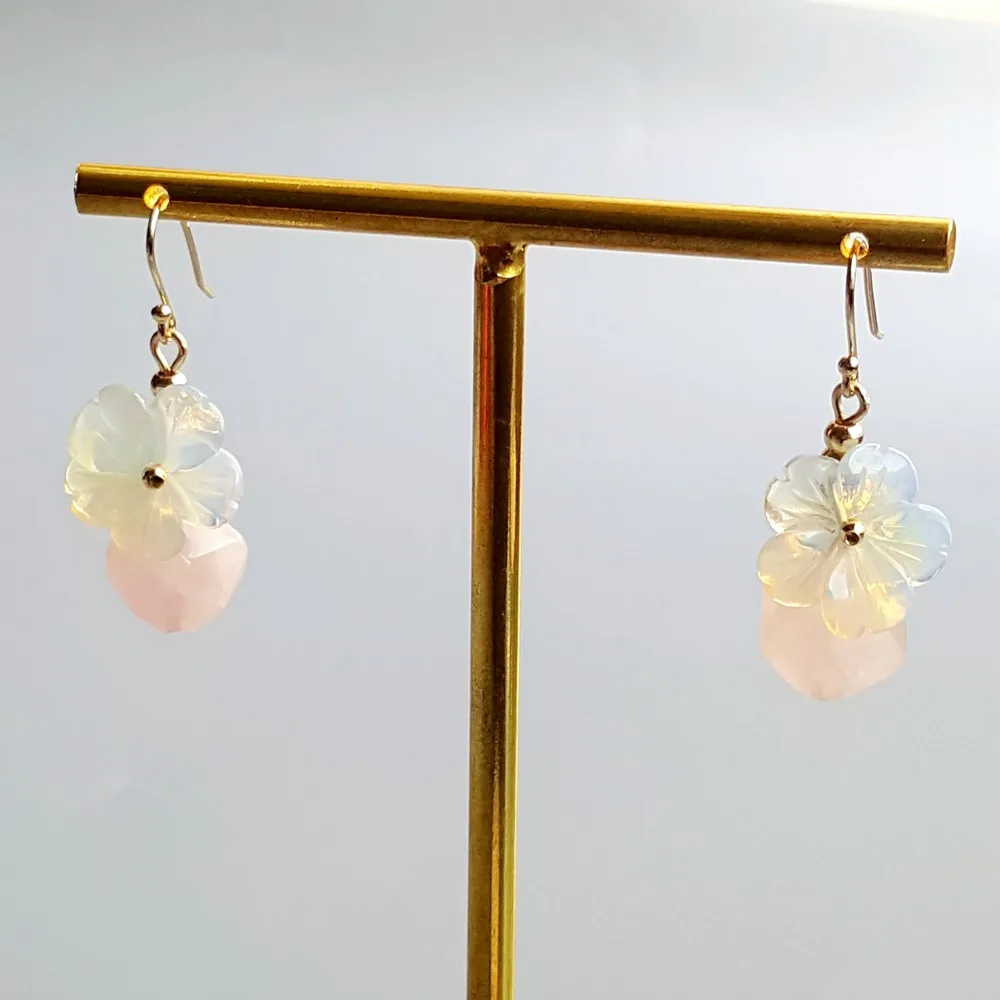 Lii Ji Crystal Stone Dangle Drop Long Statement Earrings