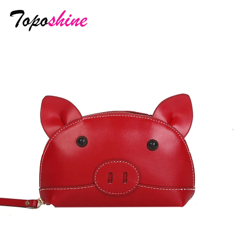 

Toposhine New Personality Cartoon Pig Bag Female Fashion High Quality Casual Wild Shoulder Messenger Bag