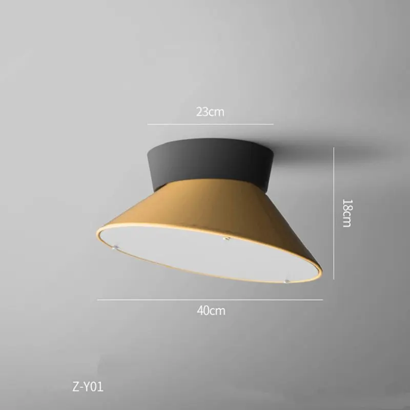 Nordic Iron colorful ceiling lights Simple and Modern Living Room ceiling lamps Macaron pizza LED light fixtures for Indoor Home