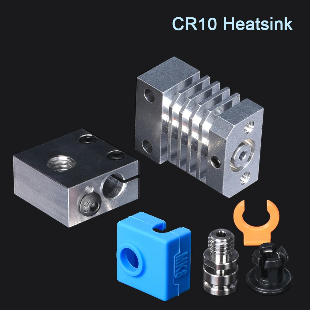 

All Metal CR10 Heatsink Upgrade Kit Hotend For CR10 Ender3 Titanium Heat Breaker Micro Swiss Radiator Pipe 3D Printer Extruder