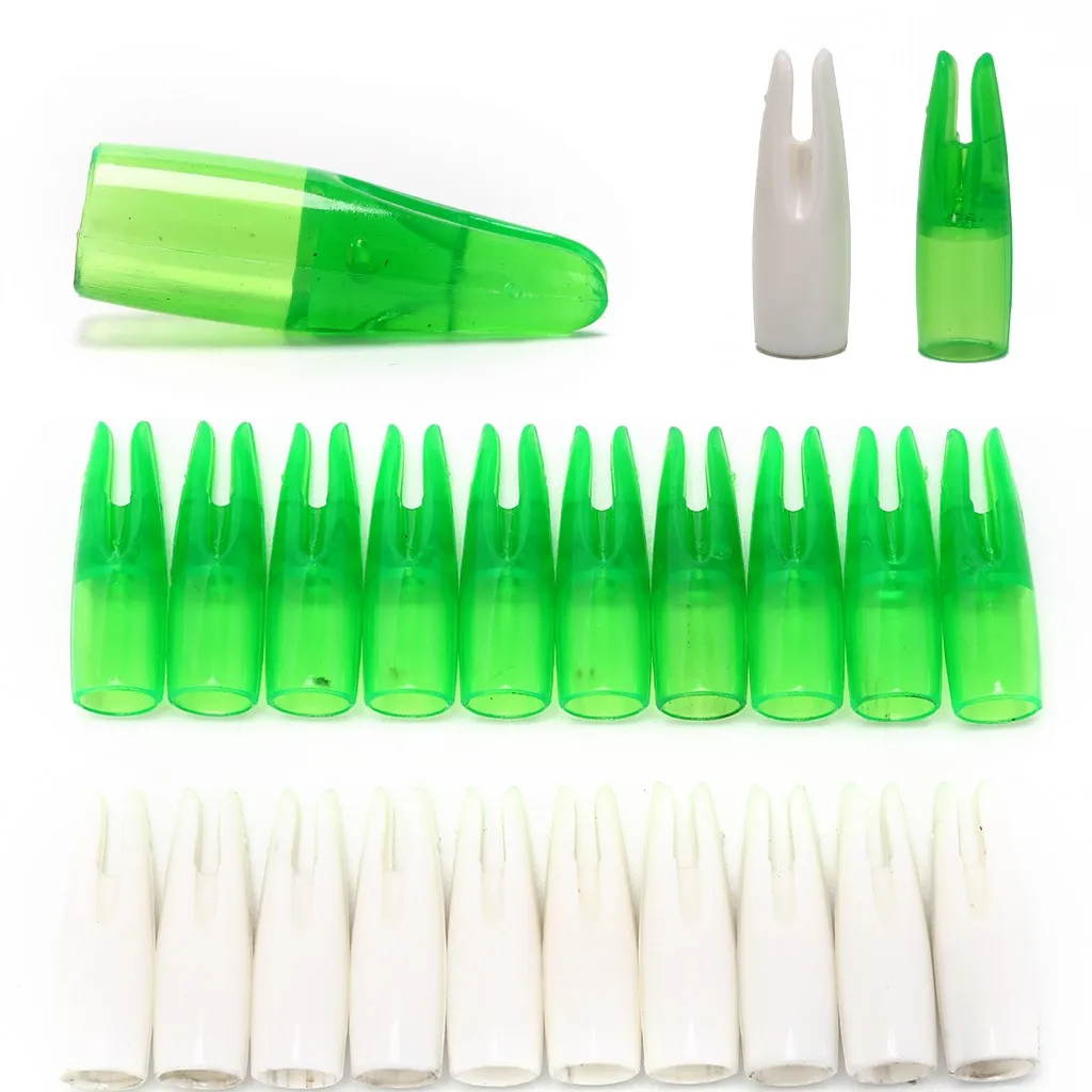 

Hot Sale 10pcs Archery Arrow Nocks for Fiberglass Shaft 8mm Archery Arrow Nocks Tail