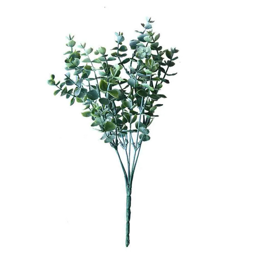 33cm Eucalyptus bouquet tree branches Artificial leaves home decoration DIY Flower arrangment plant Faux foliage wreath ju14|Artificial Plants| - AliExpress
