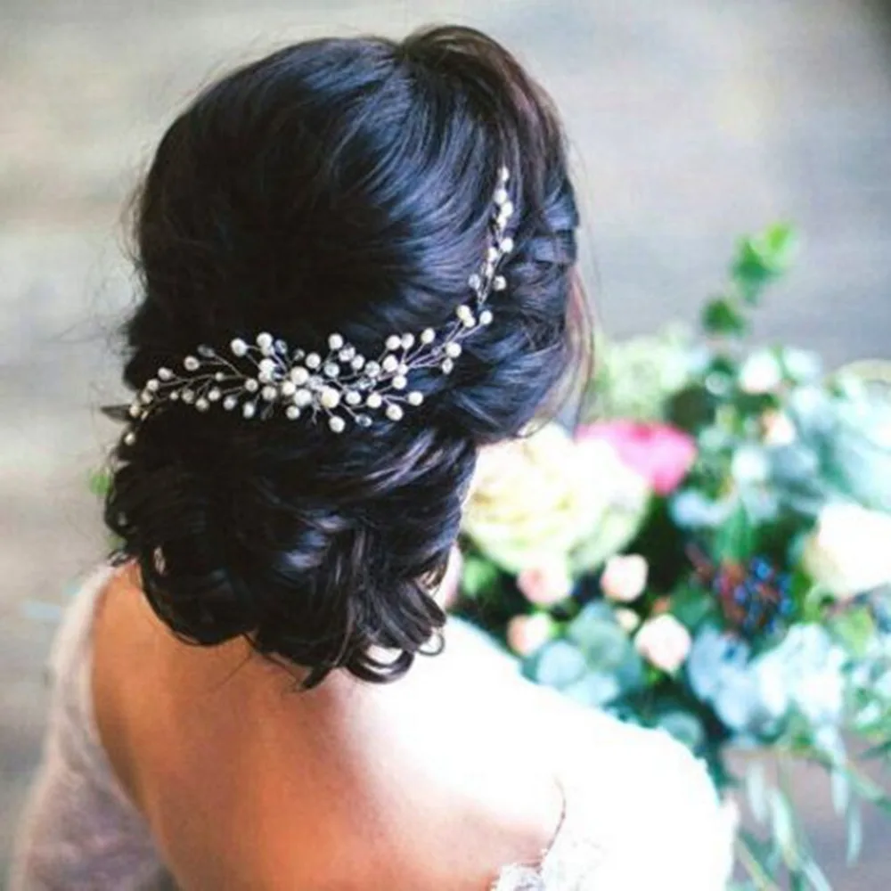 

Exquisite handmade bride pearl hair comb8