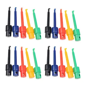 

20PCS Wire Kit Test Hook Clip Grabbers Probe For Multimeter, Arduino, SMT/SMD