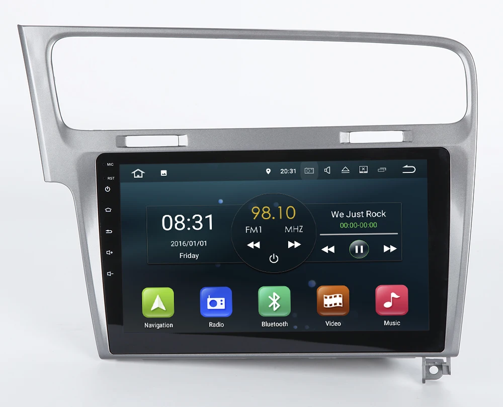 Flash Deal 4G RAM 10.1 inch Android 8.0 Car GPS Navigation System Auto Radio Audio Player Multimedia Stereo Media for Volkswagen VW Golf 7 22
