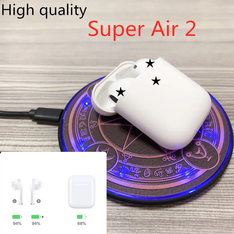 

High quality Brand 2 with Charging Case Wireless Bluetooth Headphones Stereo Music Earphone for IOS with H1 chip best sounds
