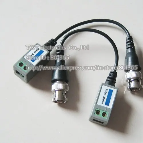 BNC CAT5 Video Balun трансиверный Кабель CCTV UTP Mini 1CH Пассивный balun 2 пары бесплатная