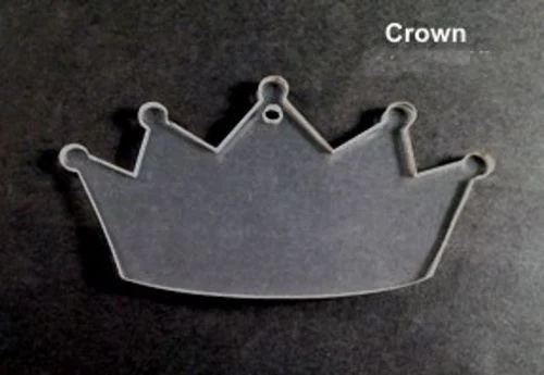 

Crown Clear Acrylic Thick Keychain Blanks