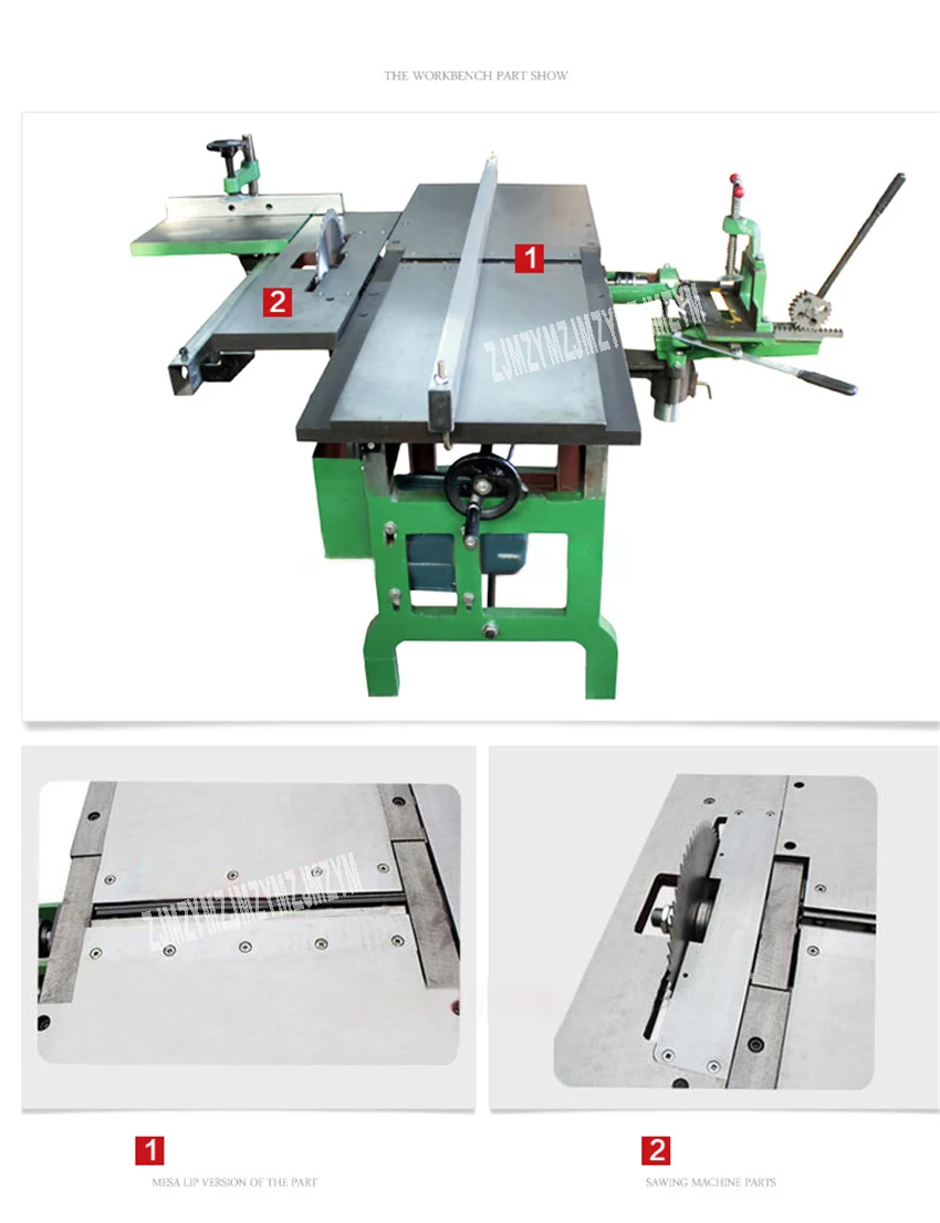 ML392B Настольный деревообрабатывающий станок многоцелевой станок строгальный станок/бензопила/Электрический строгальный станок по дереву 220 В/380 в кВт 4200 об/мин