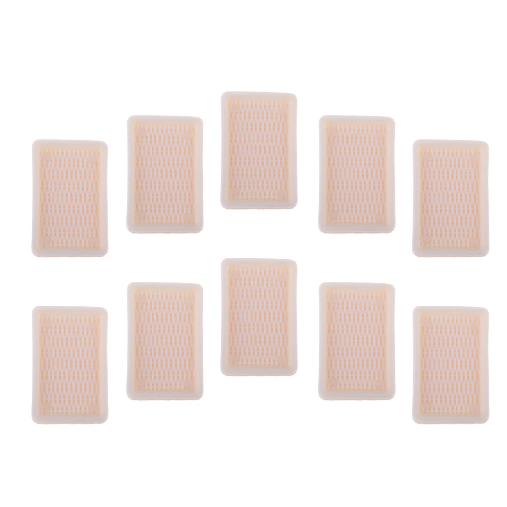 10 Pieces 1/6 Foods Fruit Plate Tea Tray Dollhouse Tableware Any Rooms Table Accessories Kitchen Dish Decor White Color 
