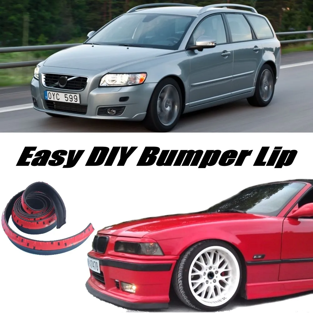 Bumper Diflector Splitter Lip Body Kit For Volvo V50 2004~2012