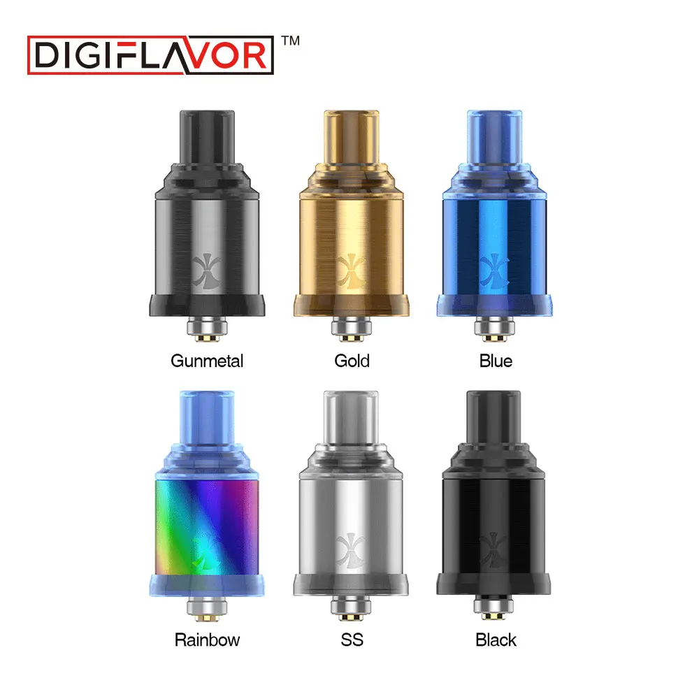 

Newest Digiflavor ETNA MTL RDA Tank 22mm RDA Atomizer Single Coil with Standard 510 Pin & BF Squonk Pin Vape Tank Vs Drop RDA