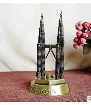 

New York twin star building memorial electroplating fine travel souvenirs twin tower model decorations world