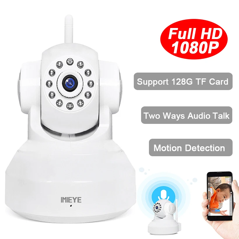

IMIEYE HD 1080P 720P Wifi IP Camera Wireless IR CCTV Surveillance Security Network Mini Cam Video Record Pan Tilt Baby Monitor
