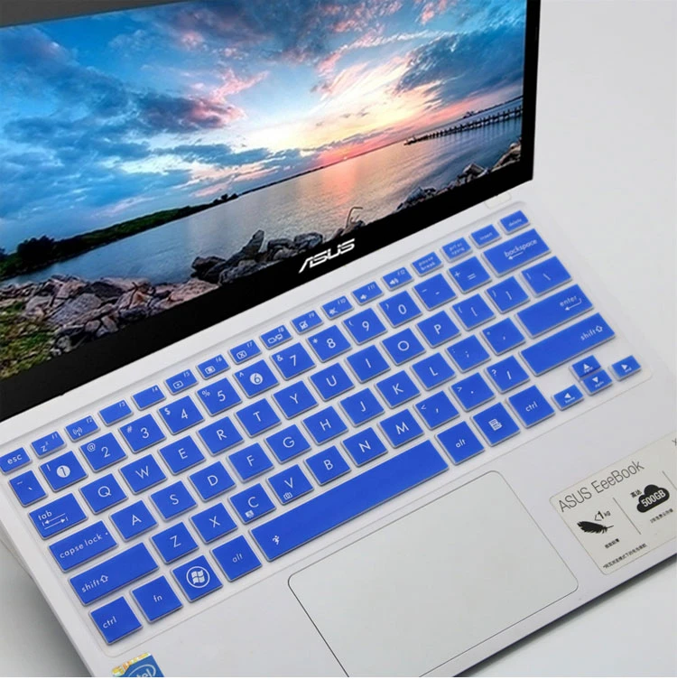 for Asus Vivobook E203M E203 E203Na Eeebook X200Ca X200Ma X200M E203Ma E200Ha S200E 11 Laptop Keyboard Cover 11.6-Rainbow 
