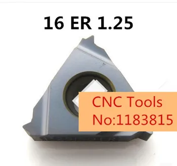 

10pcs 16ER 1.25 ISO Threaded Inserts Indexable Tungsten Carbide Threading Lathe Inserts for Threaded Lathe Holder