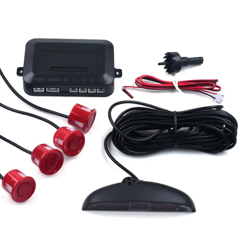 Автомобильный парковочный сенсор обратный резервный радар ЖК-дисплей 12 В 4 сенсор s 22 мм зуммер авто детектор системы комплект для всех автомобилей