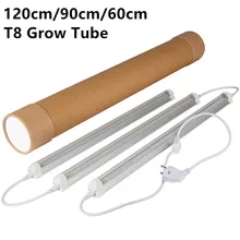 3 шт./лот) 120 см/90 см/60 см T8 светодиодный светильник для выращивания, интегрированная трубка для выращивания растений в помещении, теплица, Гидропоника