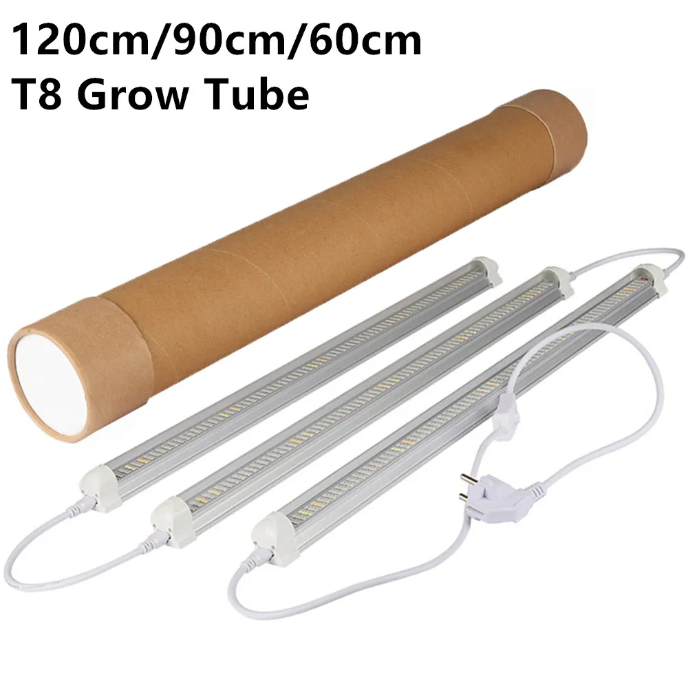 (3 шт./лот) 120 см/90 см/60 см T8 светодио дный Grow Light Tube integrated растет бар для комнатных растений парниковых гидропоники Системы расти палатка