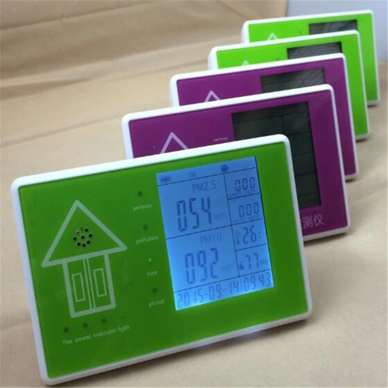 US $138 0 |new air quality monitor pm2 5 detector dust particle counter no radon detector gas leak meter from factory -in Gas Analyzers from Tools on