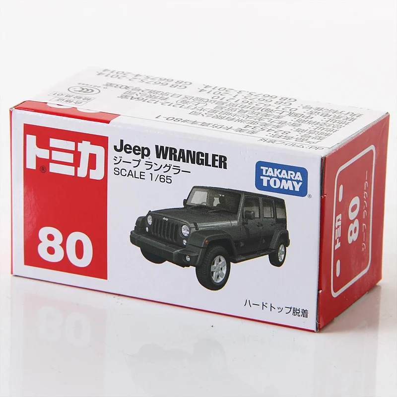 Takara Tomy Tomica 1/65 Jeep Wrangler металлическая модель автомобиля игрушечный автомобиль