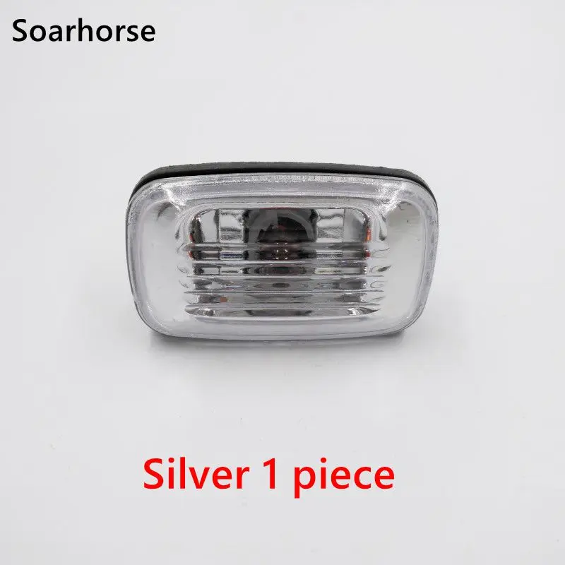 Soarhorse For Toyota Land Cruiser J100 1998- 2007 Front Fender Side Turn Signal Light 81730-20192 - Emitting Color: Silver 1 piece