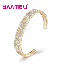 Женская Роскошная Великолепная подвеска с цирконием, широкий Открытый браслет, хрустальные украшения для свадьбы