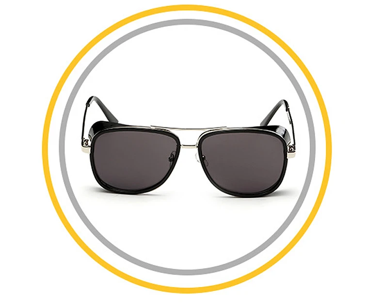 1 (5)MINIMUN Brand Steampunk Men Sunglasses Vintage Eye Glasses Frame Fashion Vintage Design Sunglasses
