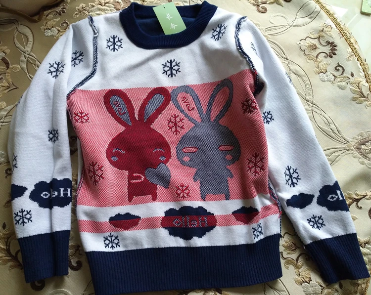 Свитера для девочек; осенне-зимняя утепленная детская одежда с круглым вырезом; вязаные свитера для маленьких детей; детская одежда