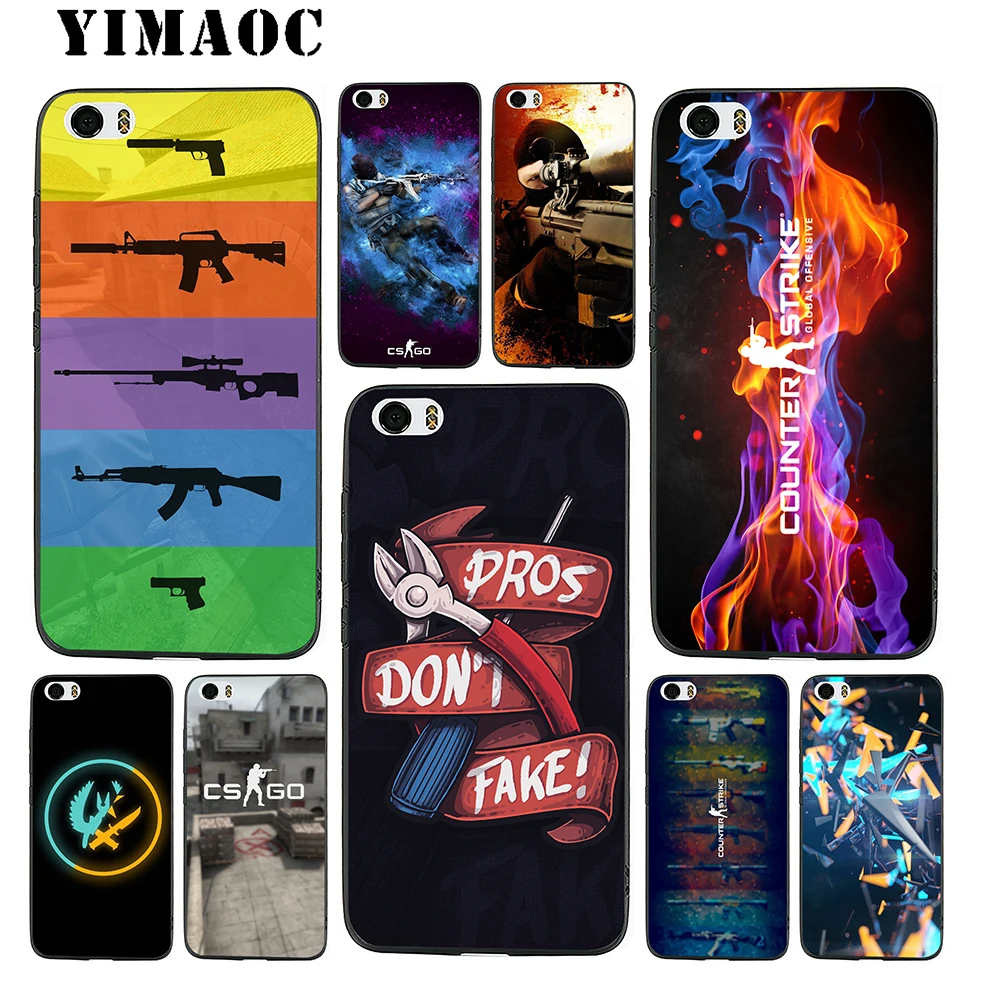 

YIMAOC Cs Go Logo Soft Silicone Case for Xiaomi Redmi Note 9 Mi 8 Se 7 6 6A A1 A2 4X 4A 5A 5 MAX 3 MiA1 A2