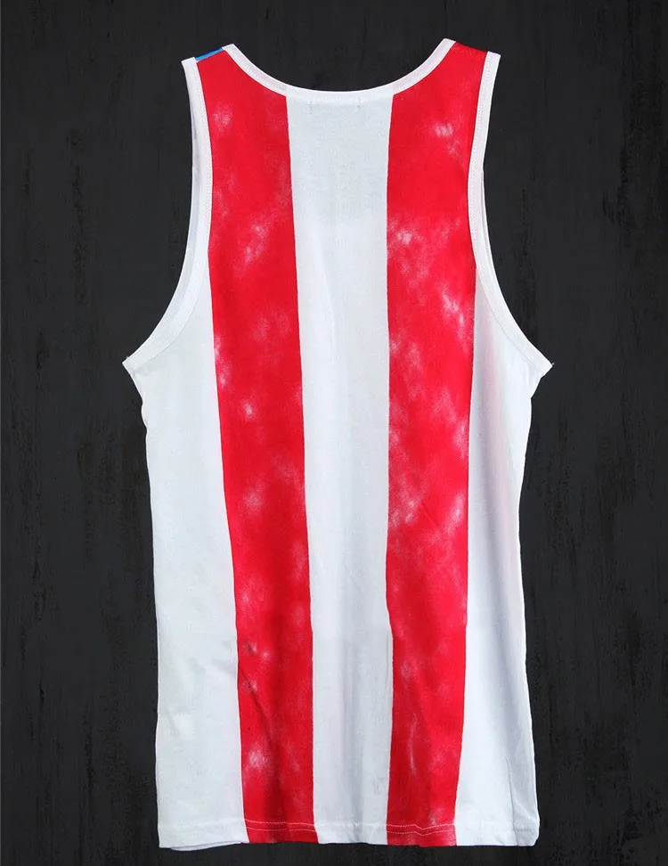 Tank Tops Men 2016 Cool Gym Shark Tshirt Casual Singlet National flag Vest Striped Slim Fit Gym Sport Sleeveless Hip Hop Clothes (4)