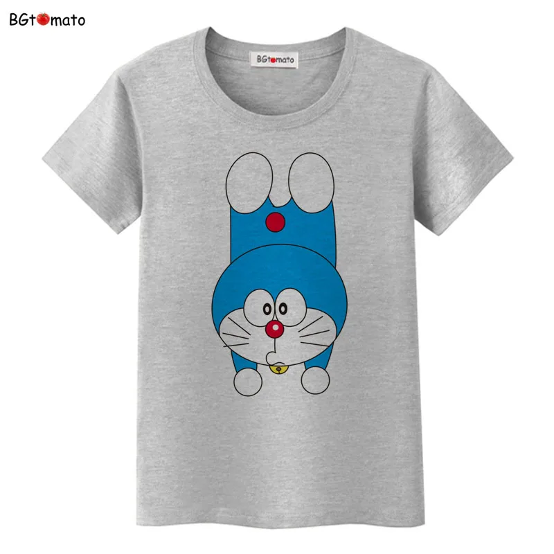 BGtomato doraemon футболка женская детская мечта прекрасный мультфильм рубашка бренд хорошего качества удобные повседневные топы