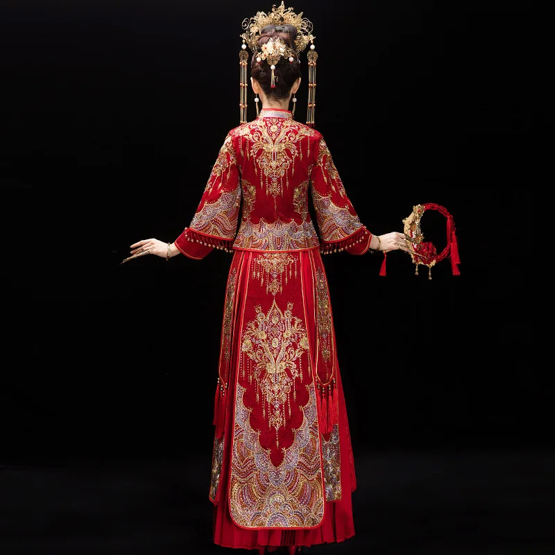 Китайское традиционное платье qipao Плюс Размер 6XL Cheongsam вышивка восточные платья Свадебные платья Женская Роба в восточном стиле vestido chino