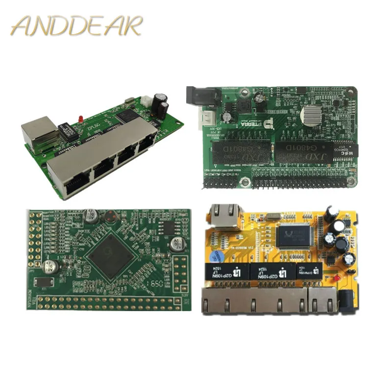 5-port Gigabit switch module is widely used in LED line 5 port 10/100/1000 m contact mini PCBA Motherboard | Компьютеры и офис