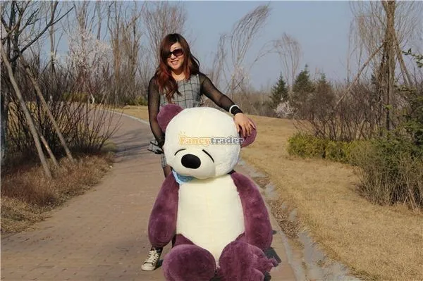 Fancytrader Real Picture! 63'' 160cm Giant Stuffed Plush Sleepy Purple Teddy Bear, Free Shipping FT50746 (4)