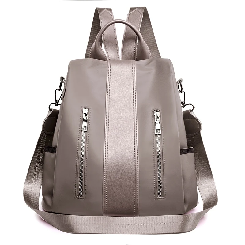 Новая модная женская сумка Противоугонный женский рюкзак высокого качества винтажные рюкзаки женские большие вместительные женские сумки на плечо - Цвет: Хаки